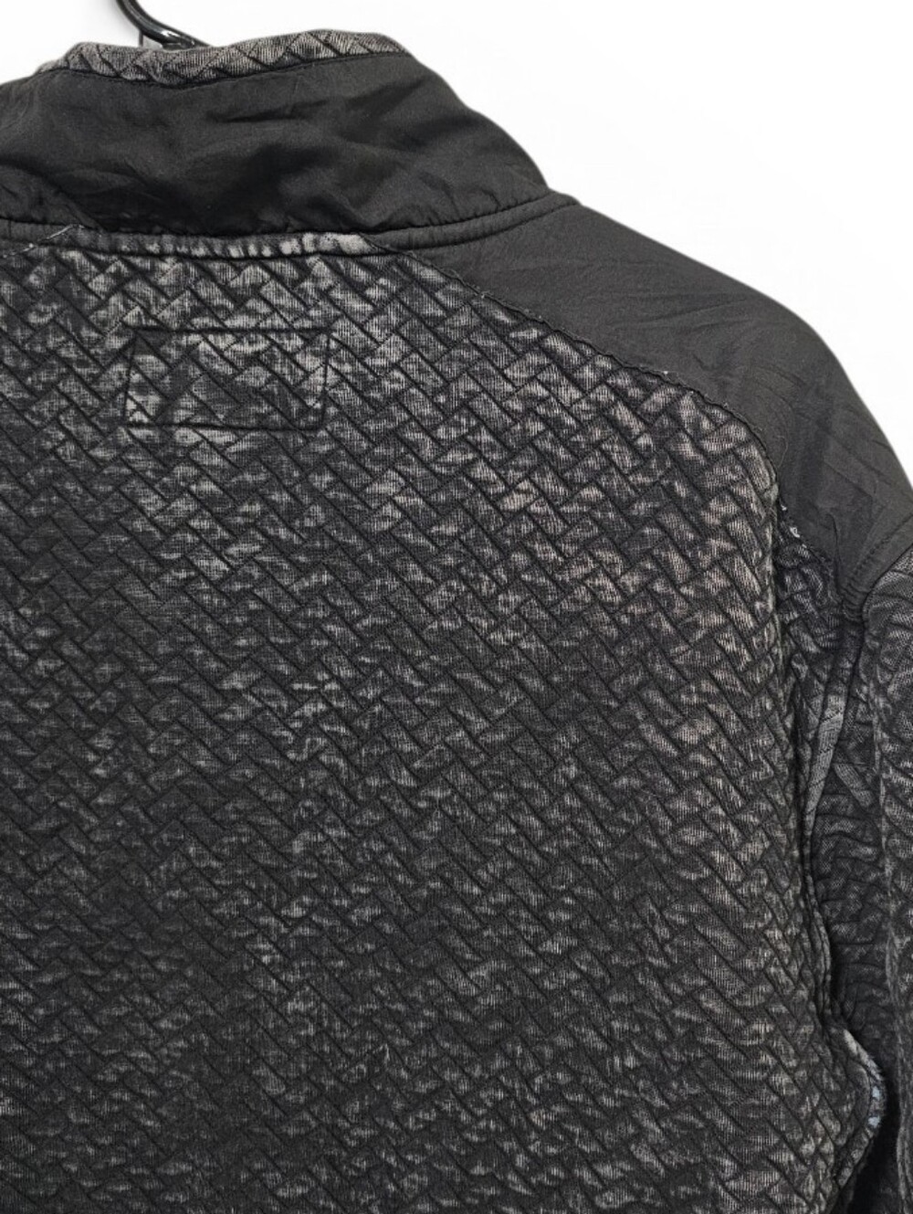 Chubbies Back To Basics Quilted Quarter Zip Pullover Faded Black Men's Size XL - Picture 10 of 11